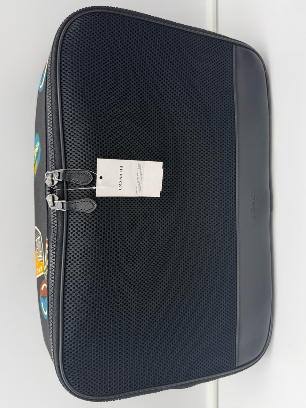 COACH NY • Unisex NWT Set of 3 Packing Cubes w/ Travel Patches in Black • 1287 - Picture 11 of 11